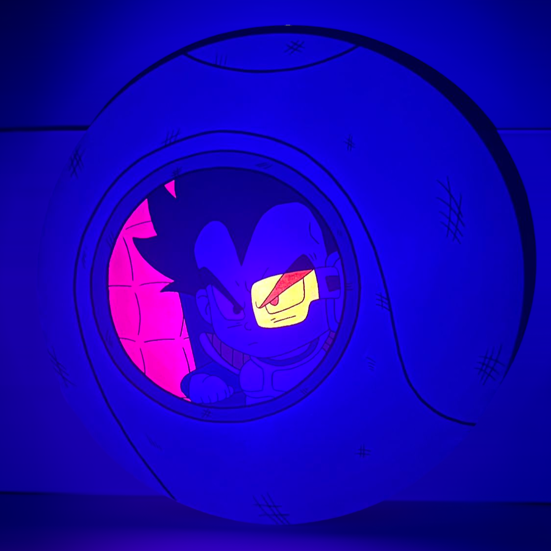 Vegeta Pod Canvas 16"