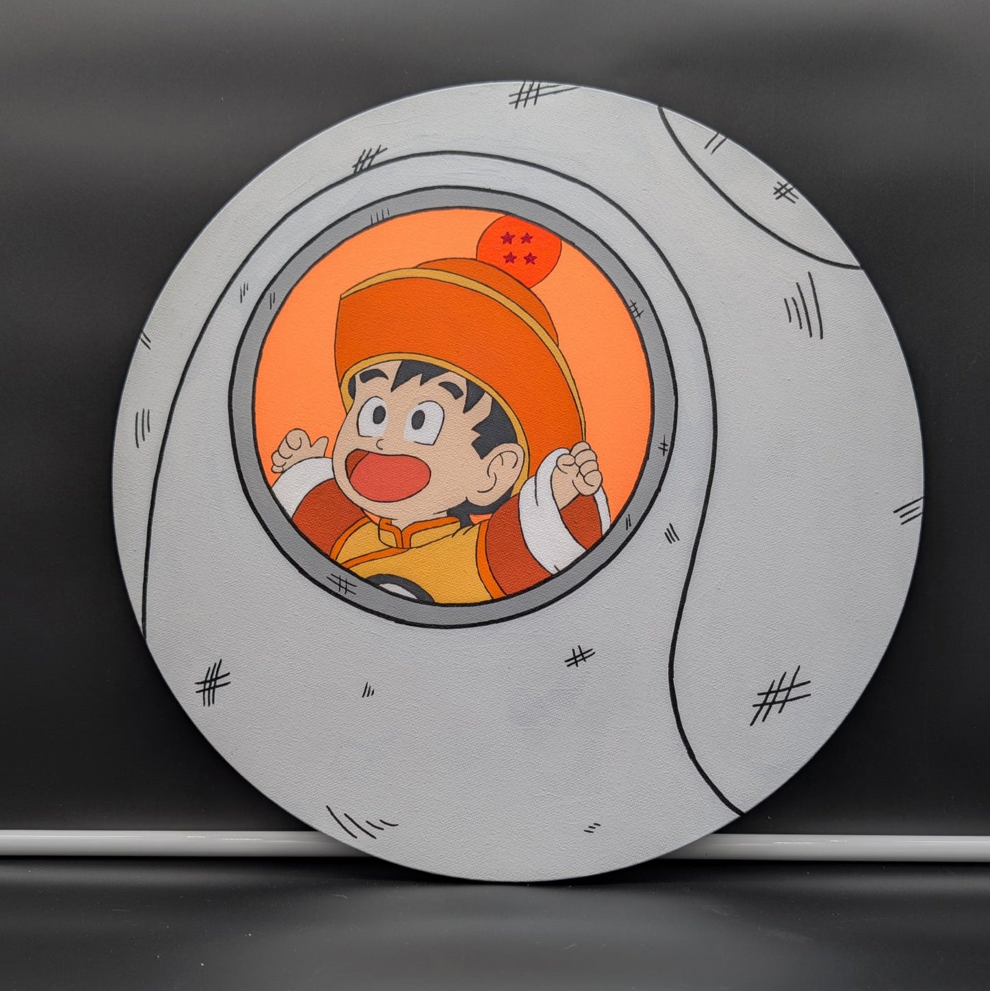 Gohan Space Pod Canvas 16"